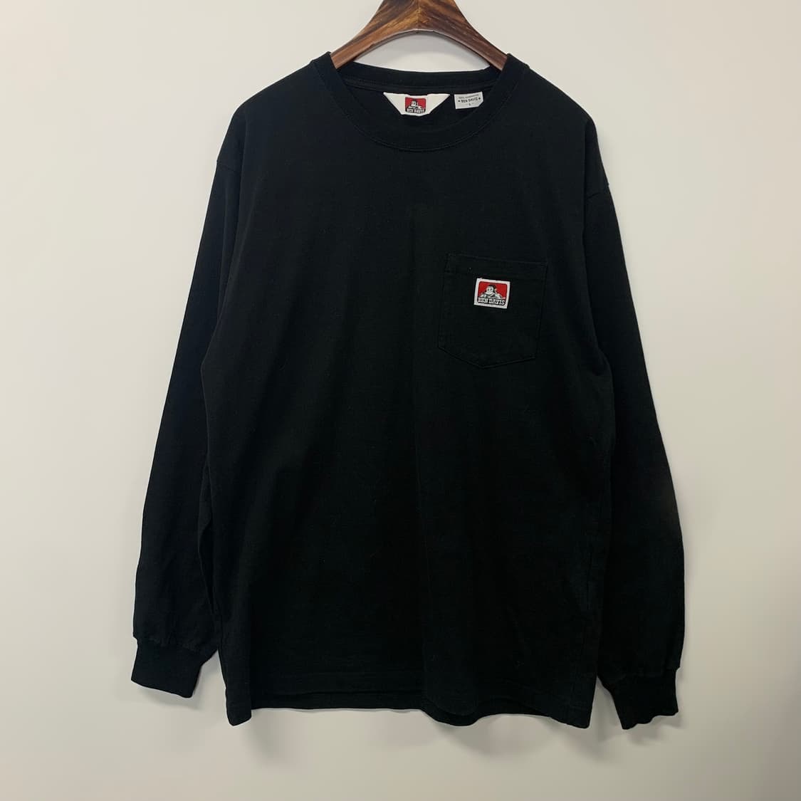 벤데이비스 블랙 롱 슬리브 긴팔티 상품이미지2