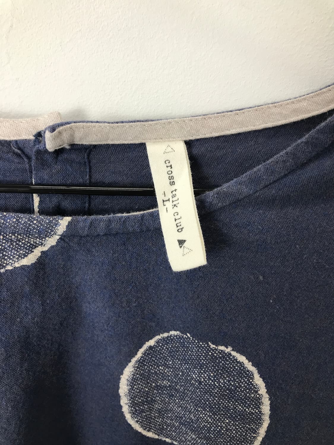 Jpn Navy Polka Dot Cotton Dress 상품이미지5