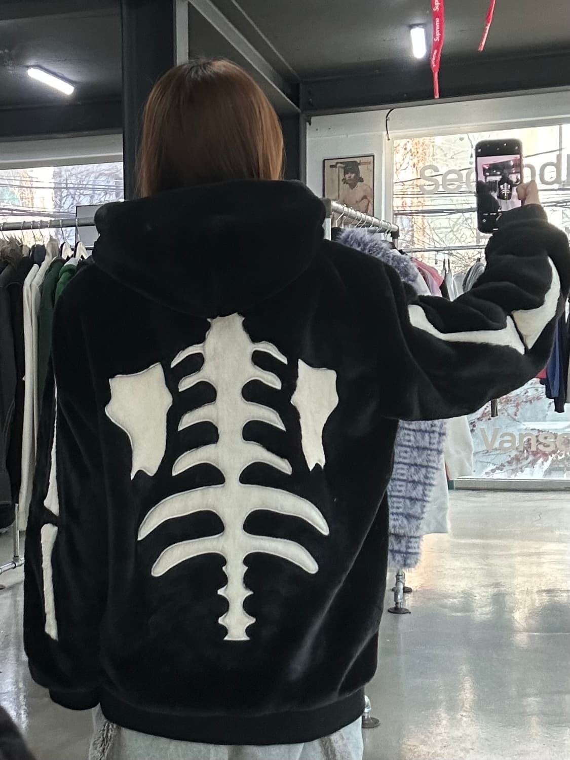 벤슨 본 스켈레톤 퍼 후드자켓 상품이미지1