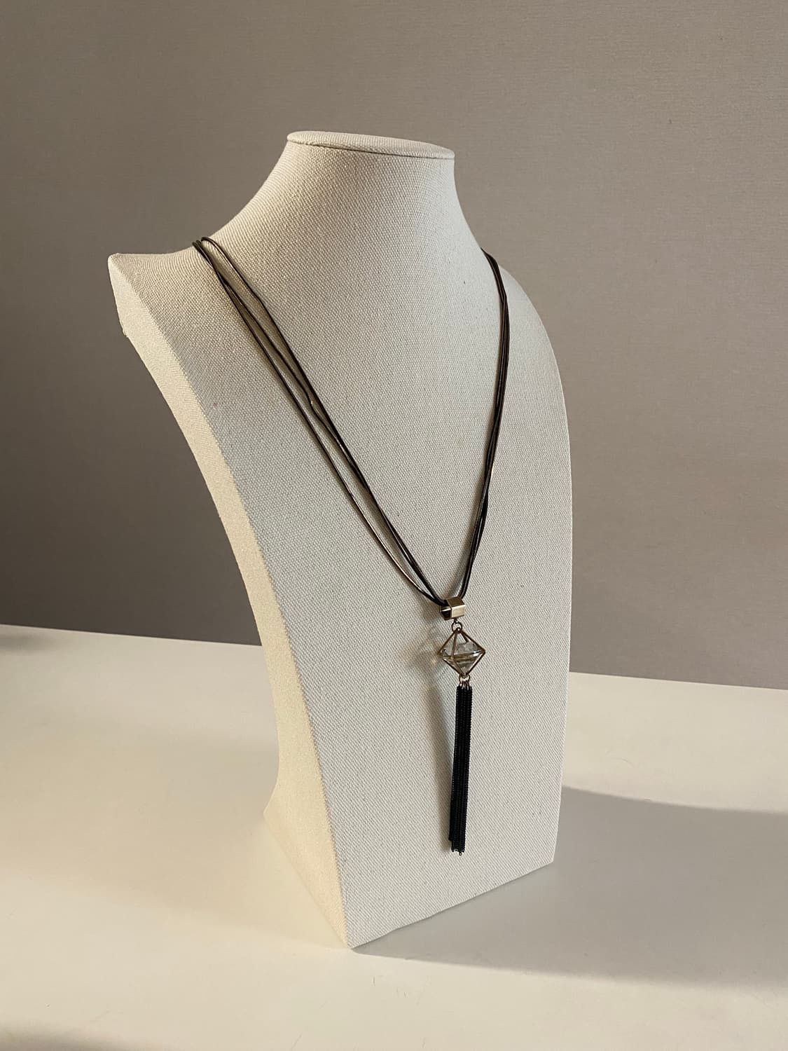 빈티지 크리스탈 태슬 목걸이 상품이미지1