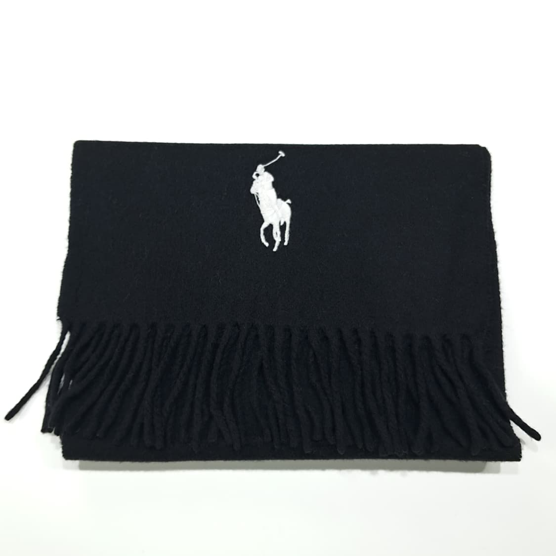 MX481 폴로 00s 이태리판 울 빅포니 블랙 머플러 목도리 상품이미지7