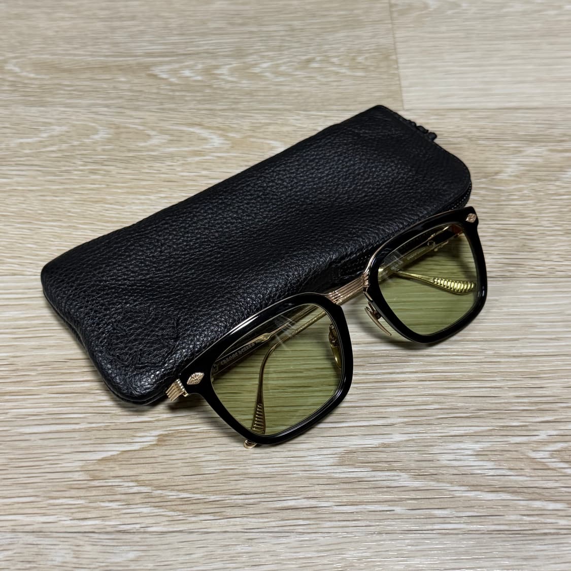 [S+급/53mm] 크롬하츠 오버포크 안경 블랙/골드 상품이미지1