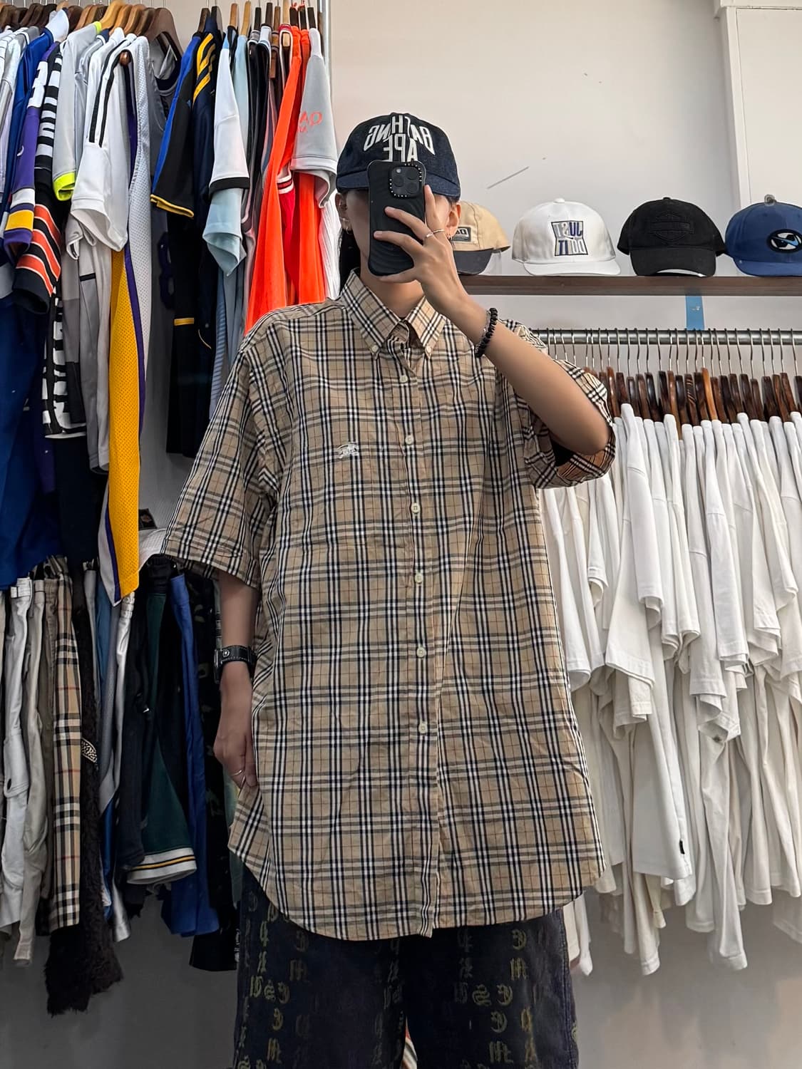 00s 버버리 노바체크 반팔셔츠 상품이미지6