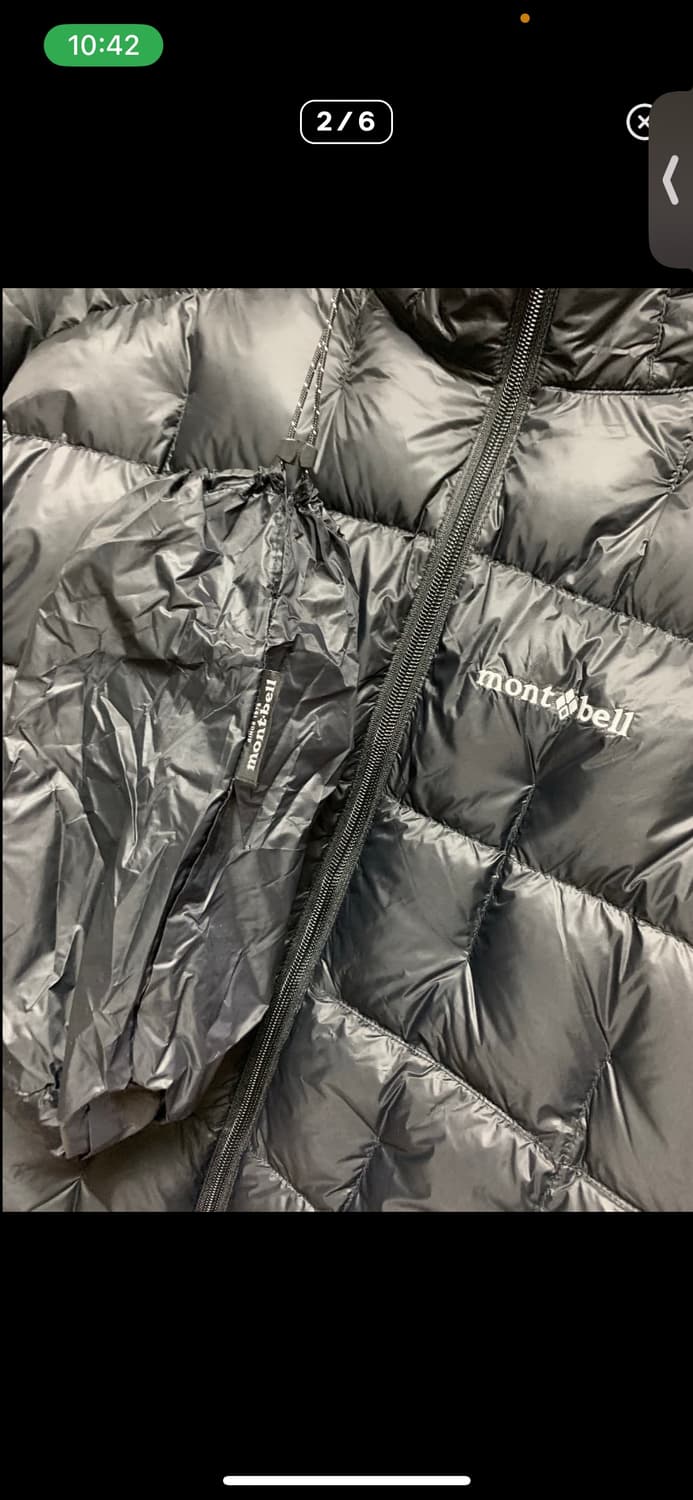 [XL] 몽벨 플라즈마 1000 경량패딩 블랙 상품이미지2