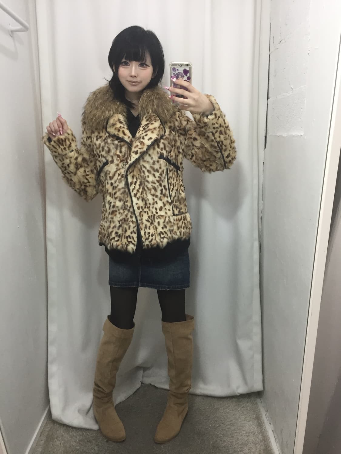 호피 퍼 자켓 코디 🐆 상품이미지1