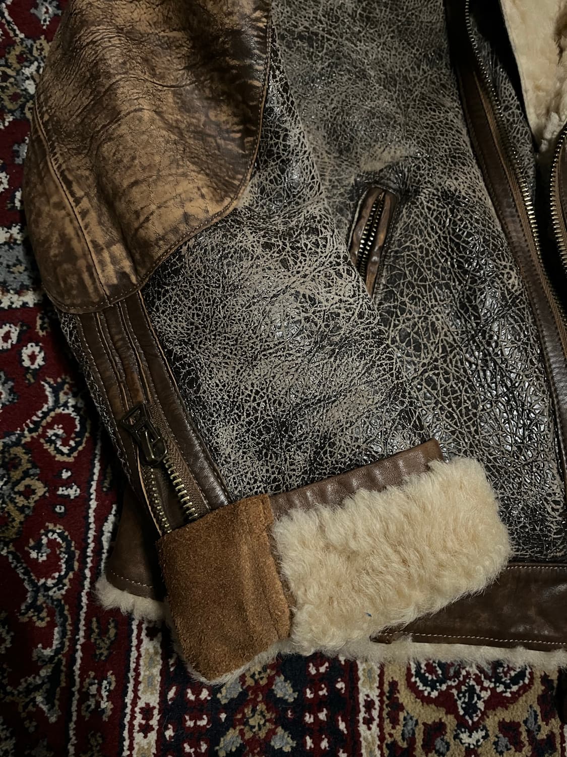 폴로 랄프로렌 에비에이터 시어링 무스탕 자켓 상품이미지9