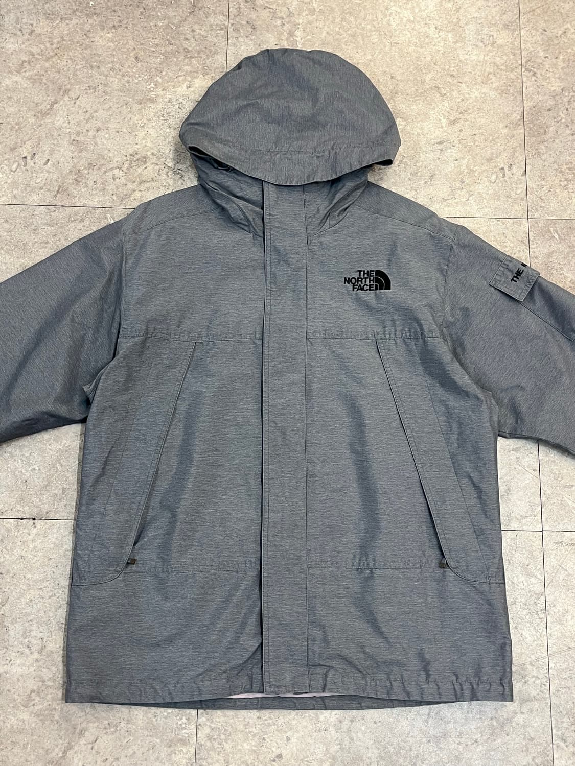 노스페이스 후드 바람막이 그레이 L 100 #csz4042 상품이미지4