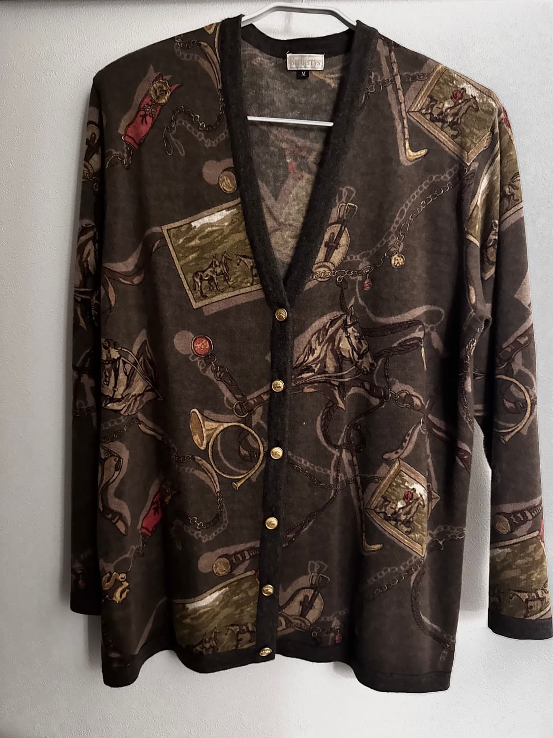 버버리 울 가디건 상품이미지1