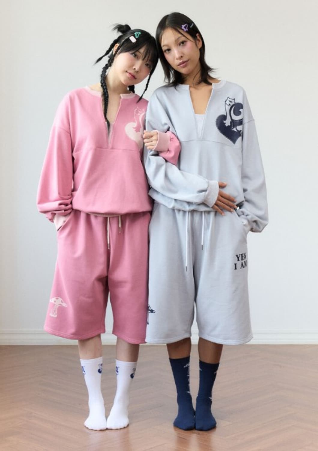 PICKY sweatshirt bluegrey 상품이미지6