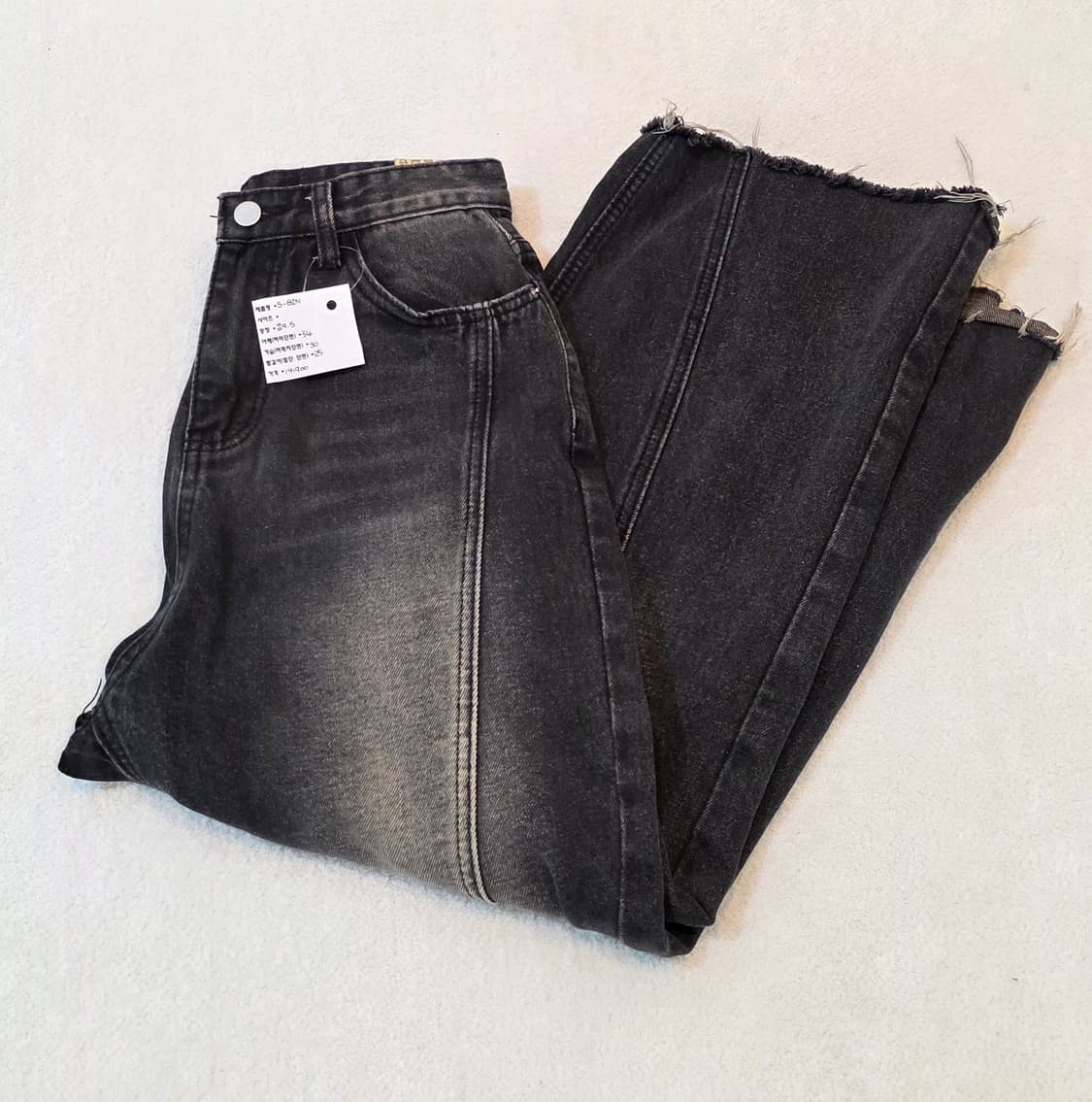 S-BIN 그라데이션 와이드 청바지 상품이미지4