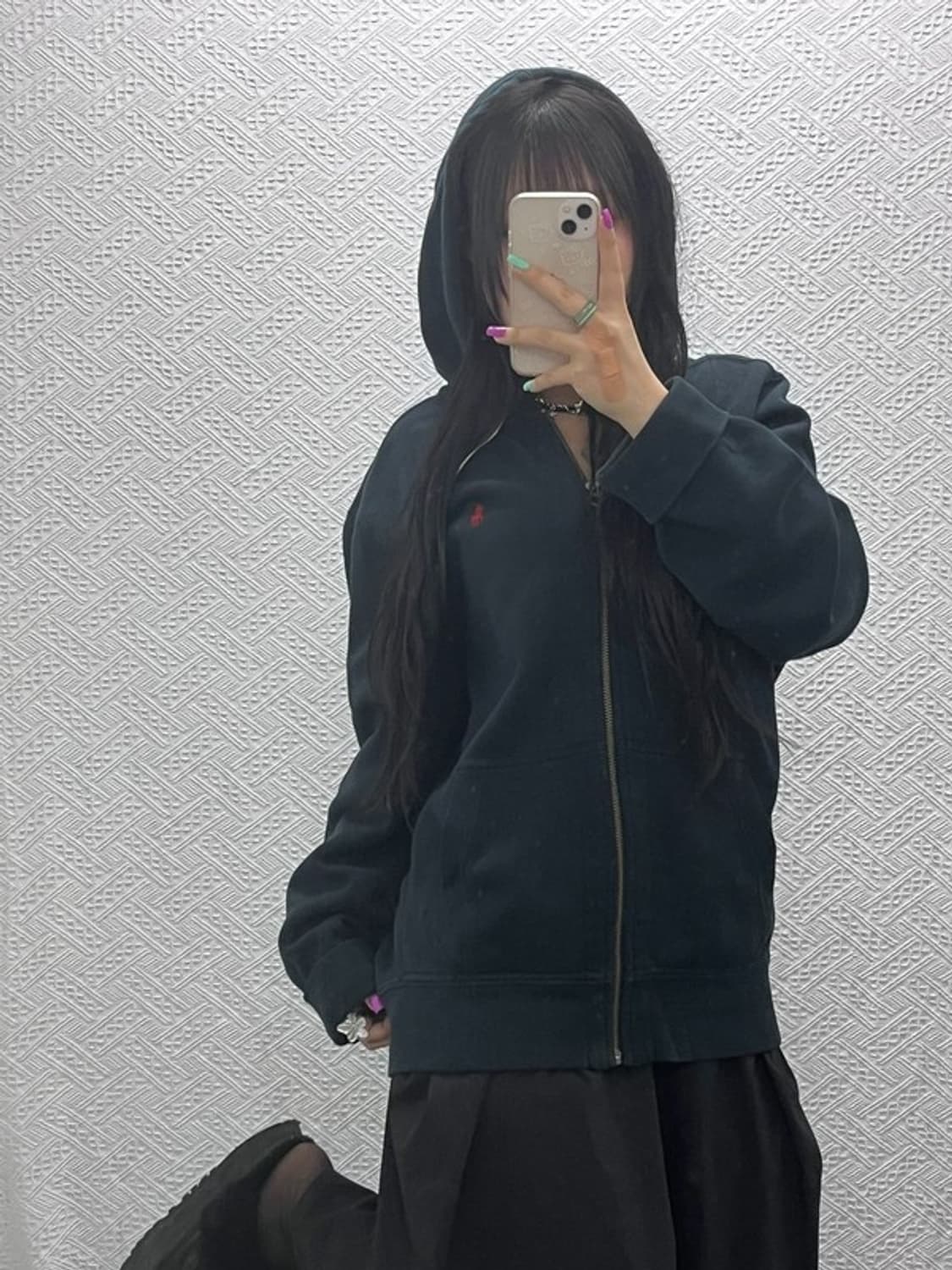 폴로 랄프로렌 올드스쿨 모던 빈티지 기모 후드 집업 XL C07302 상품이미지1