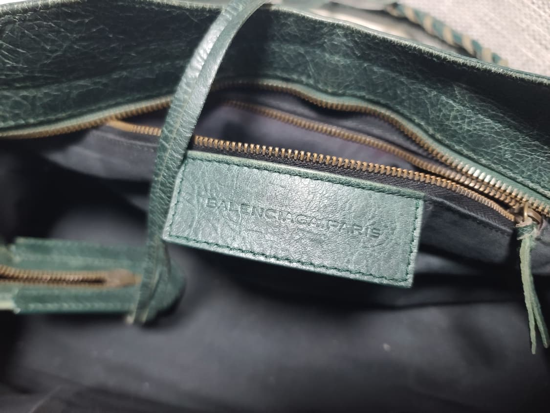 발렌시아가 모터백 시티백 미디움 다크그린 진녹색 숄더백 토트백 상품이미지4