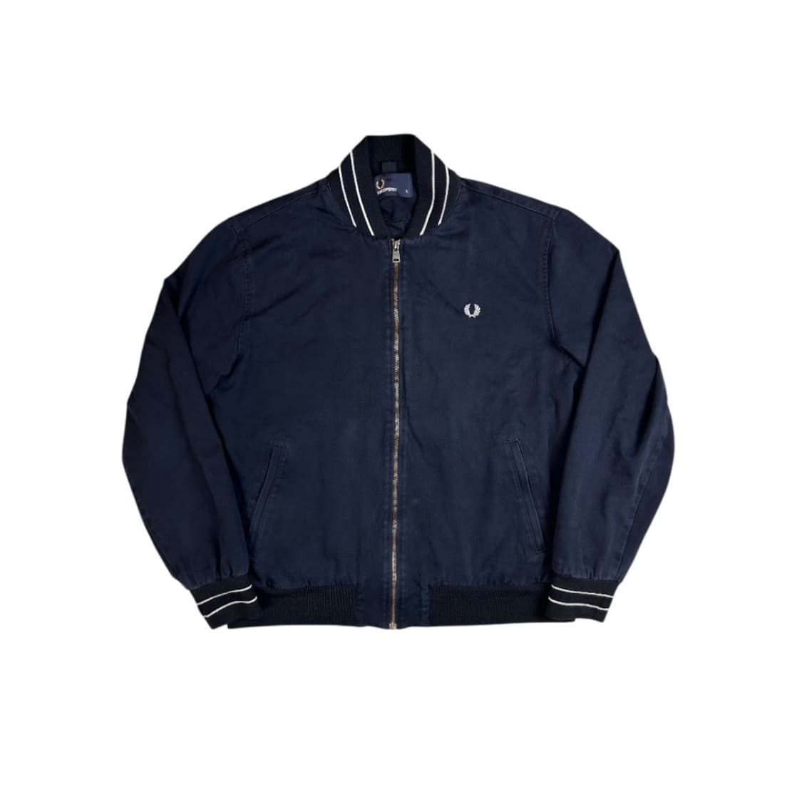 (L) 프레드페리 네이비 클래식 로고 블루종 OJ-002 상품이미지1
