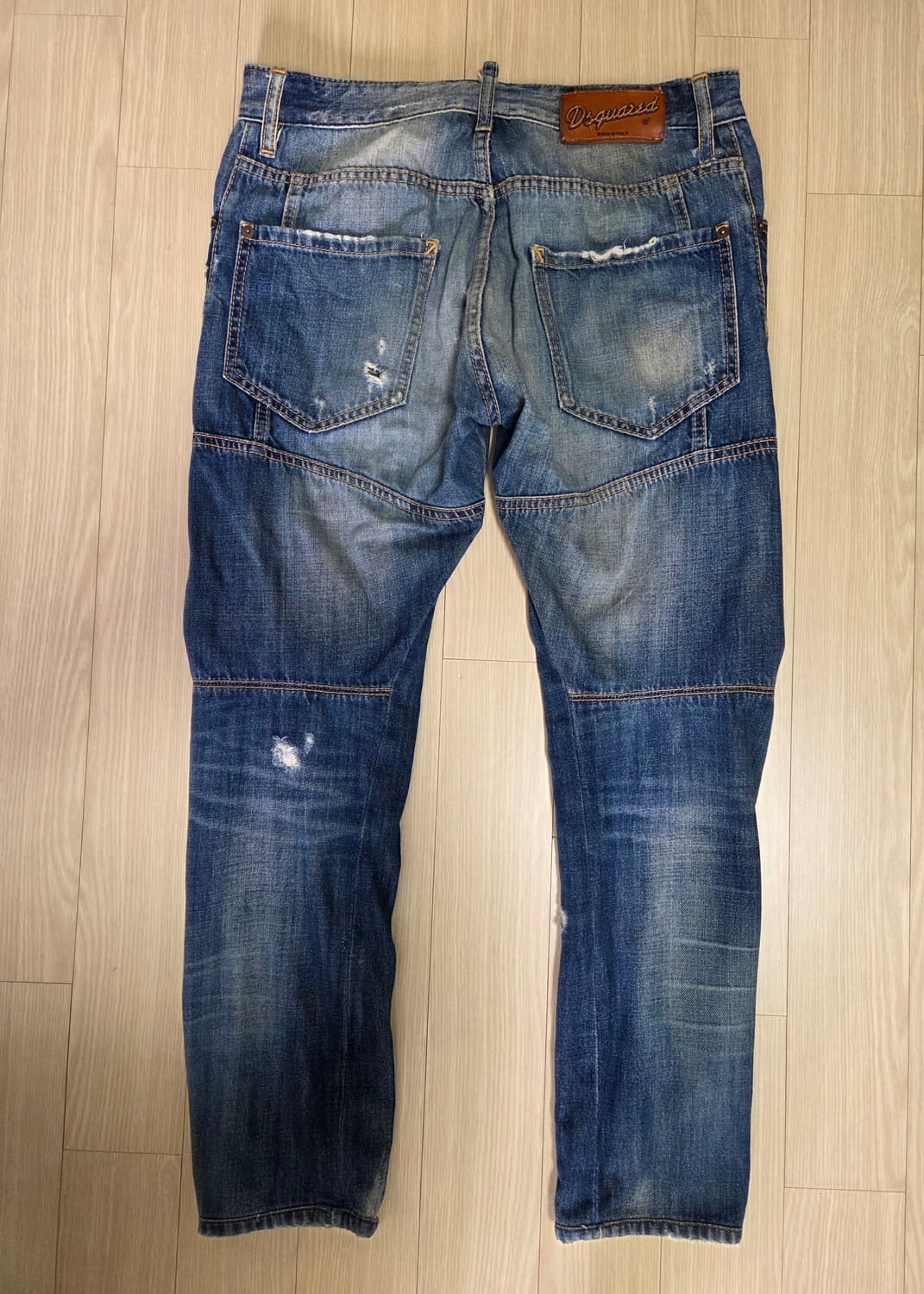 디스퀘어드 디스트로이드 바이커 데님팬츠  상품이미지2