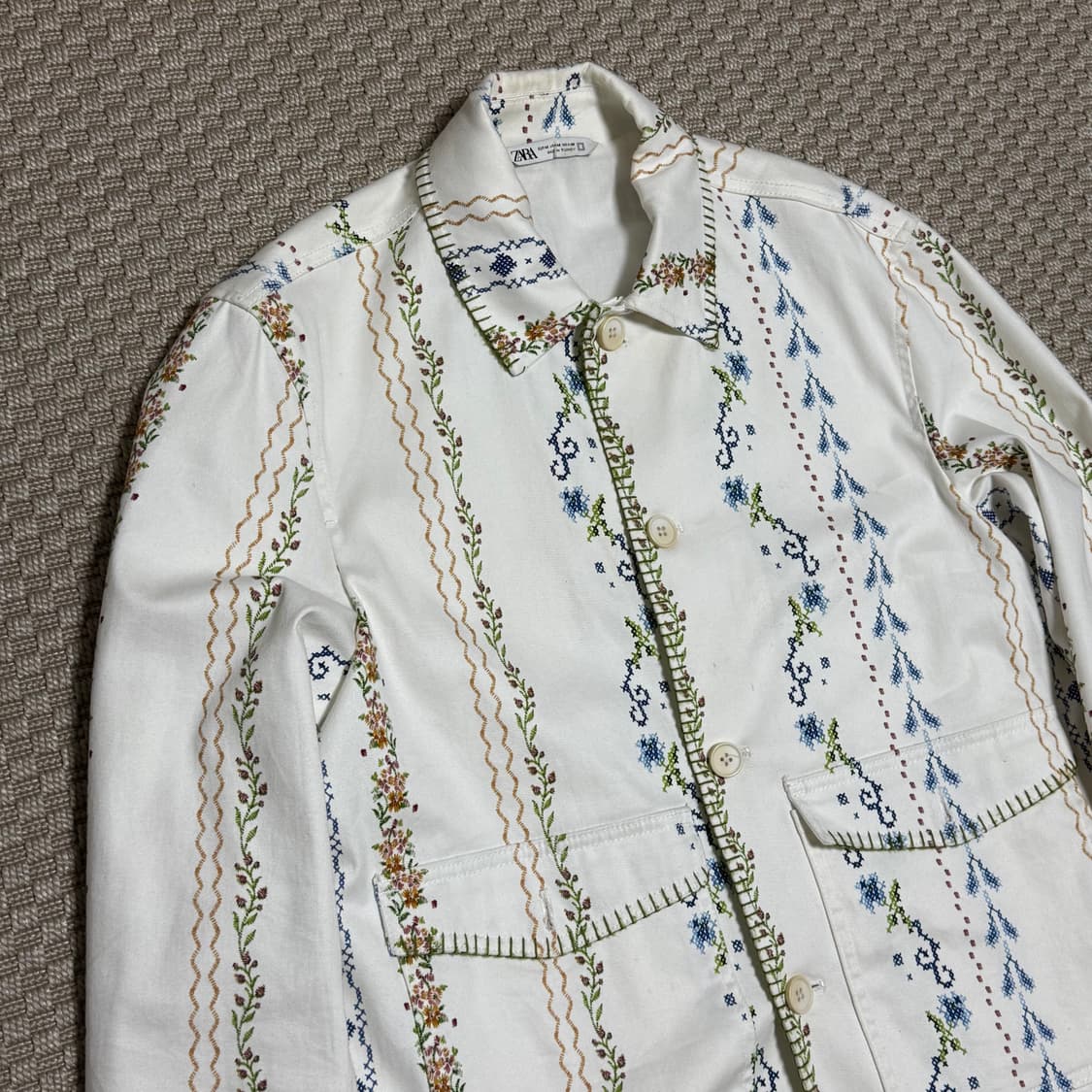 (M) Zara 자라 플라워 자켓  상품이미지2