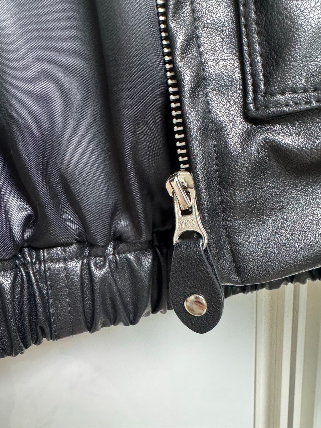 낫띵리튼 후드 레더 자켓 상품이미지5