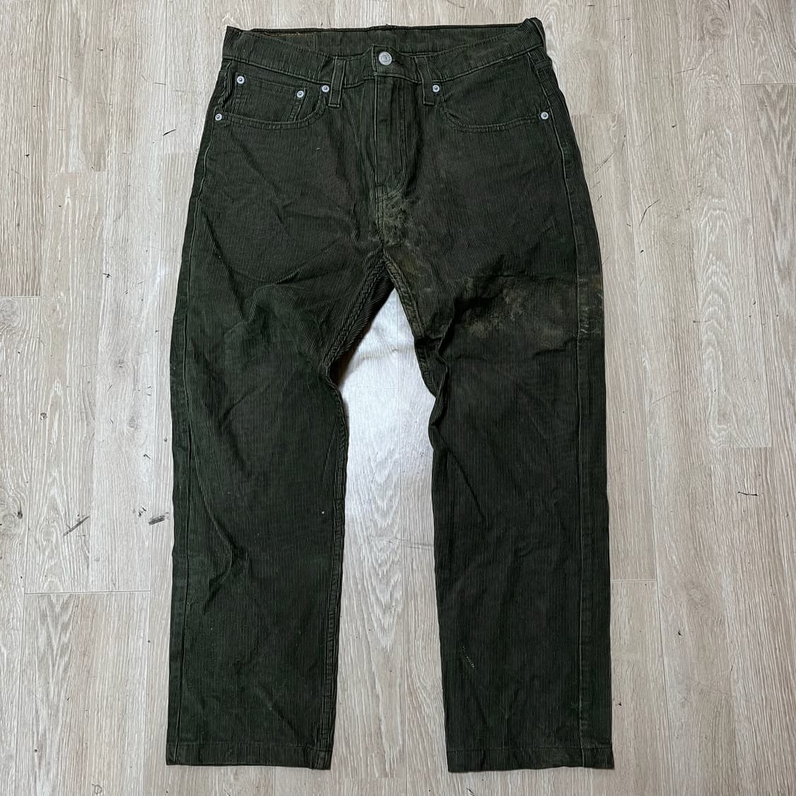 리바이스 502 화이트탭 코듀로이 팬츠 [카키] W32 L32 상품이미지1