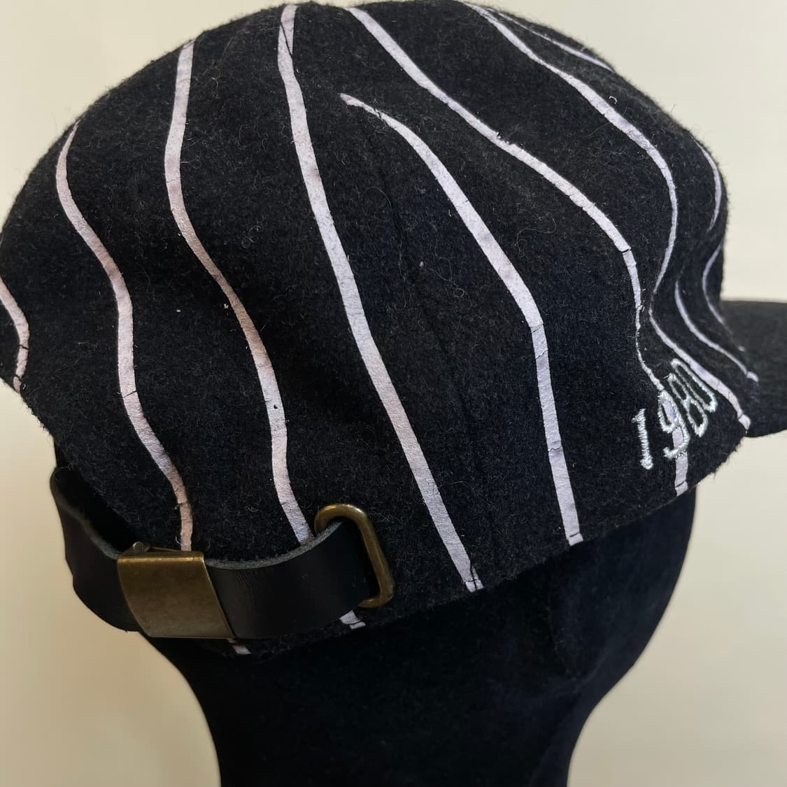 Stussy 스투시x 이벳필드 플란넬 스트라이프 울 캡 상품이미지3