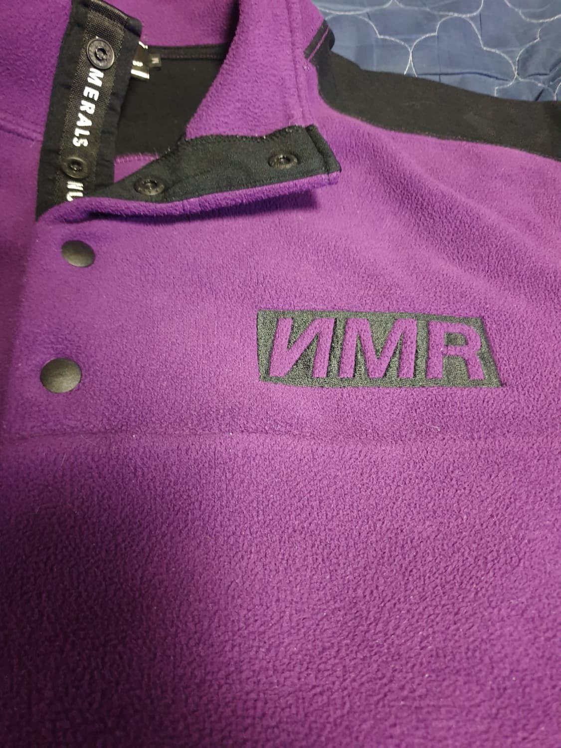 NUMERALS 하프 스냅버튼 플리스 자켓 퍼플 (M) 상품이미지2