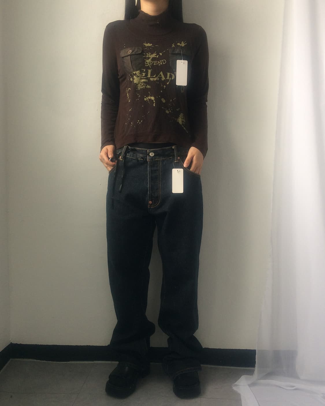 Printing pocket point high neck sleeve 상품이미지6