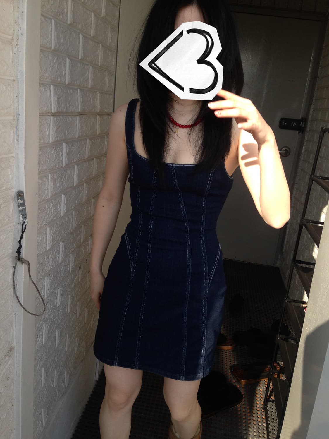 Fitted Denim Dress 상품이미지3