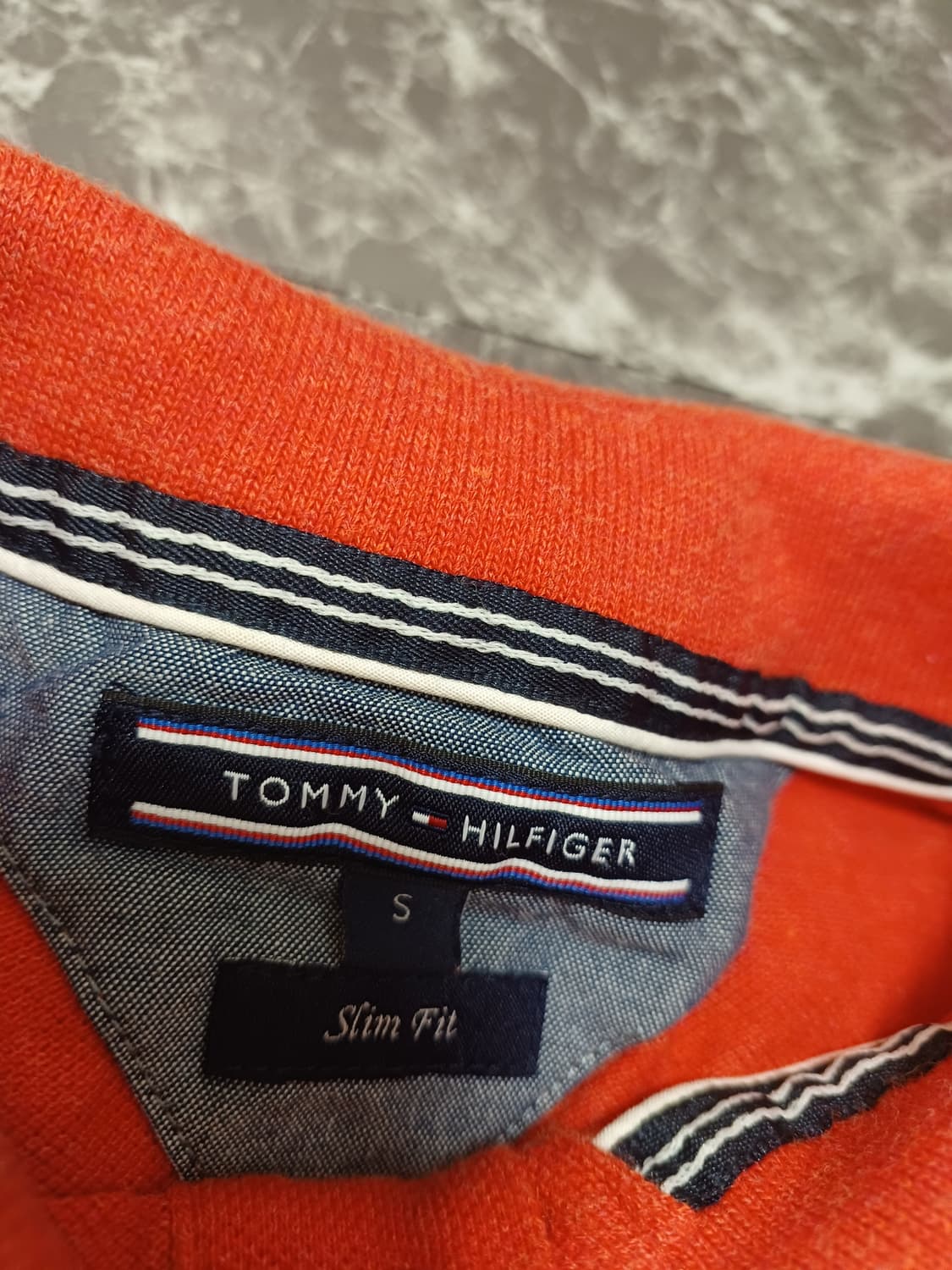 타미힐피거 긴팔 폴로 셔츠 S 상품이미지4