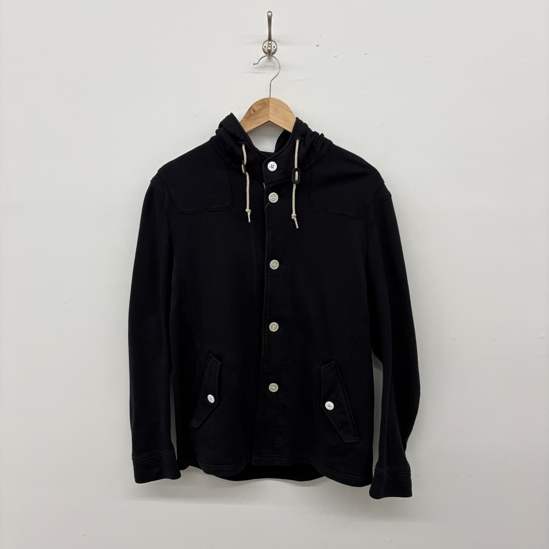 메킨토시 블랙 후드 버튼 자켓 여성 L 상품이미지1