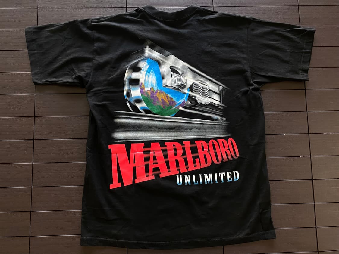 (XL) 90s 빈티지 말보로 트레인 티셔츠 상품이미지1