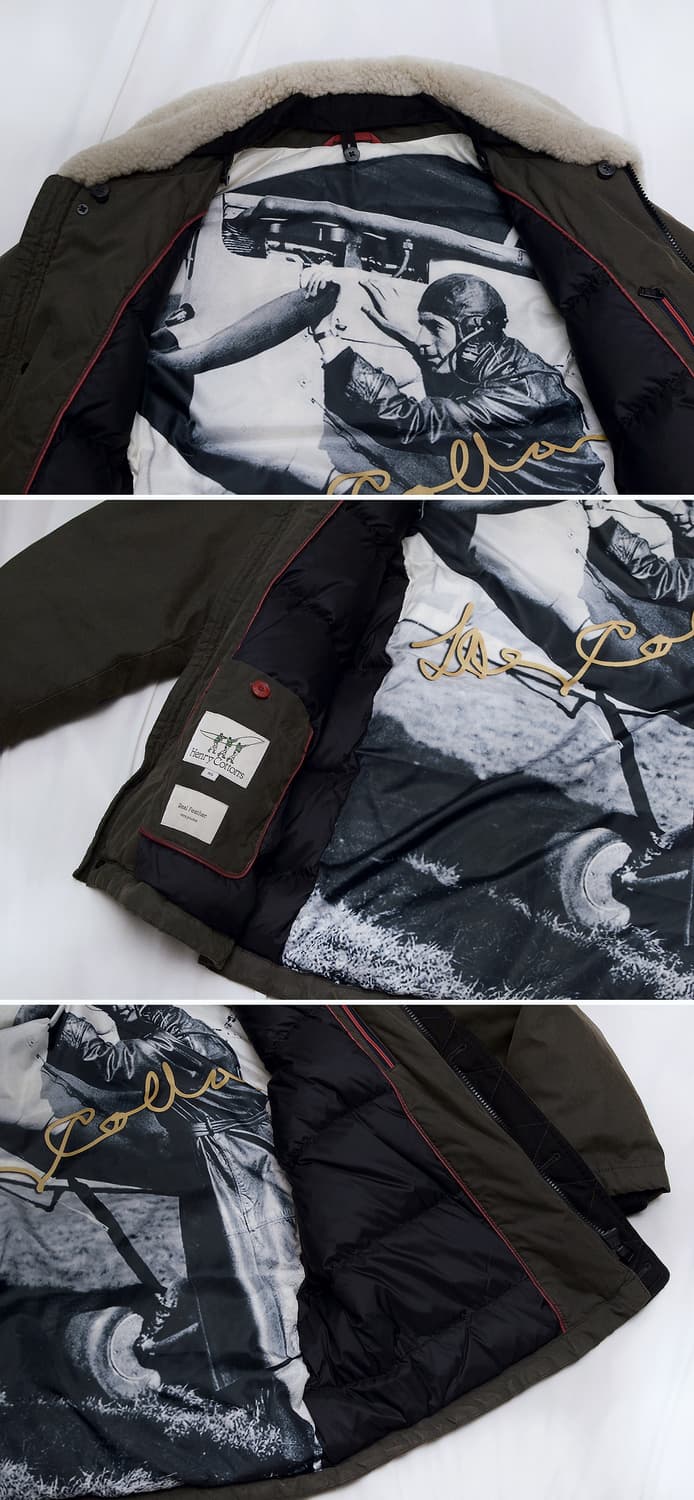 헨리코튼 스핏파이어 양털카라 구스다운 패딩 봄버 (95-100) 상품이미지7