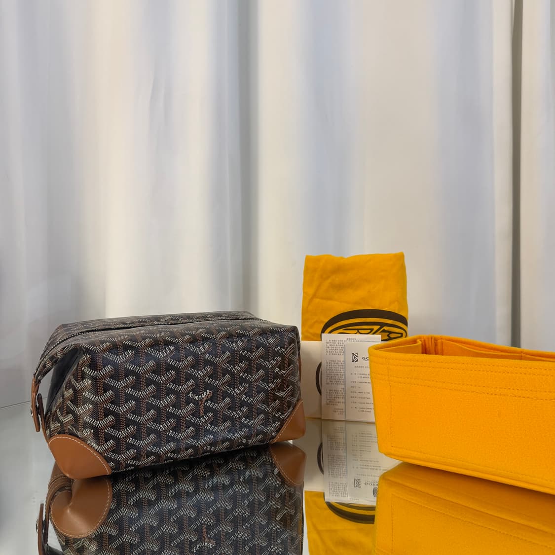 고야드 보잉 25 토일렛 백 블랙 탄 상품이미지2