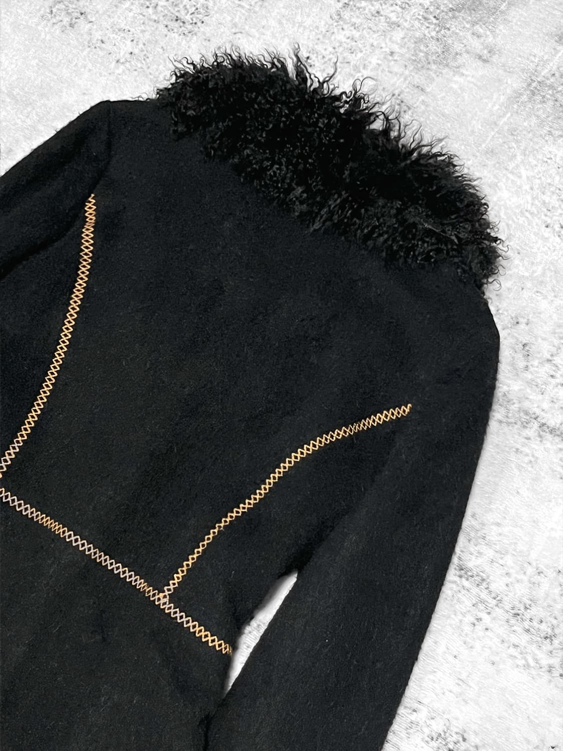 (vivayou) 00s wool fur coat 상품이미지7