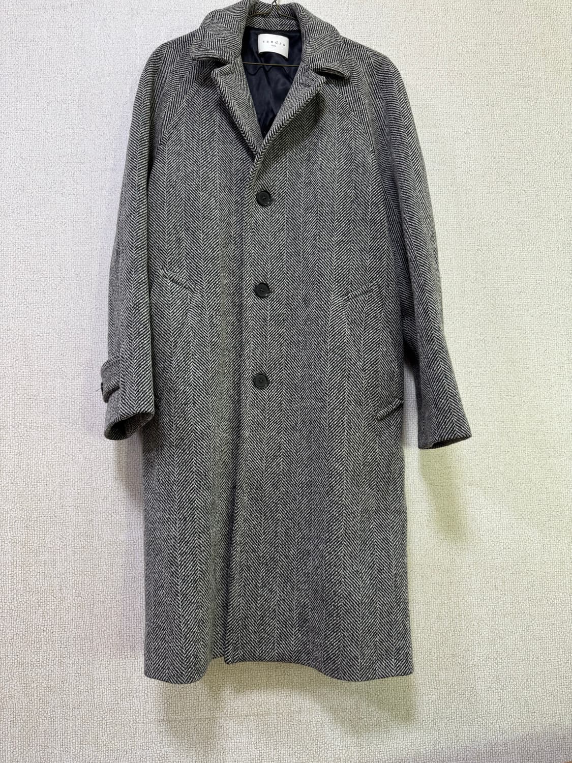 산드로옴므 헤링본 코트(100사이즈 정도) 상품이미지1