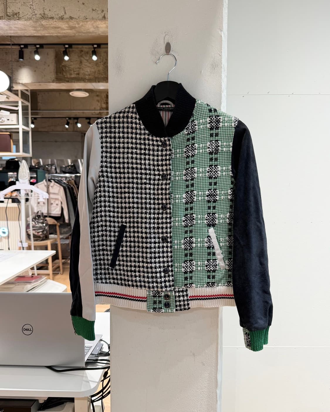 톰브라운 멀티컬러 트위드 블루종 자켓  상품이미지2