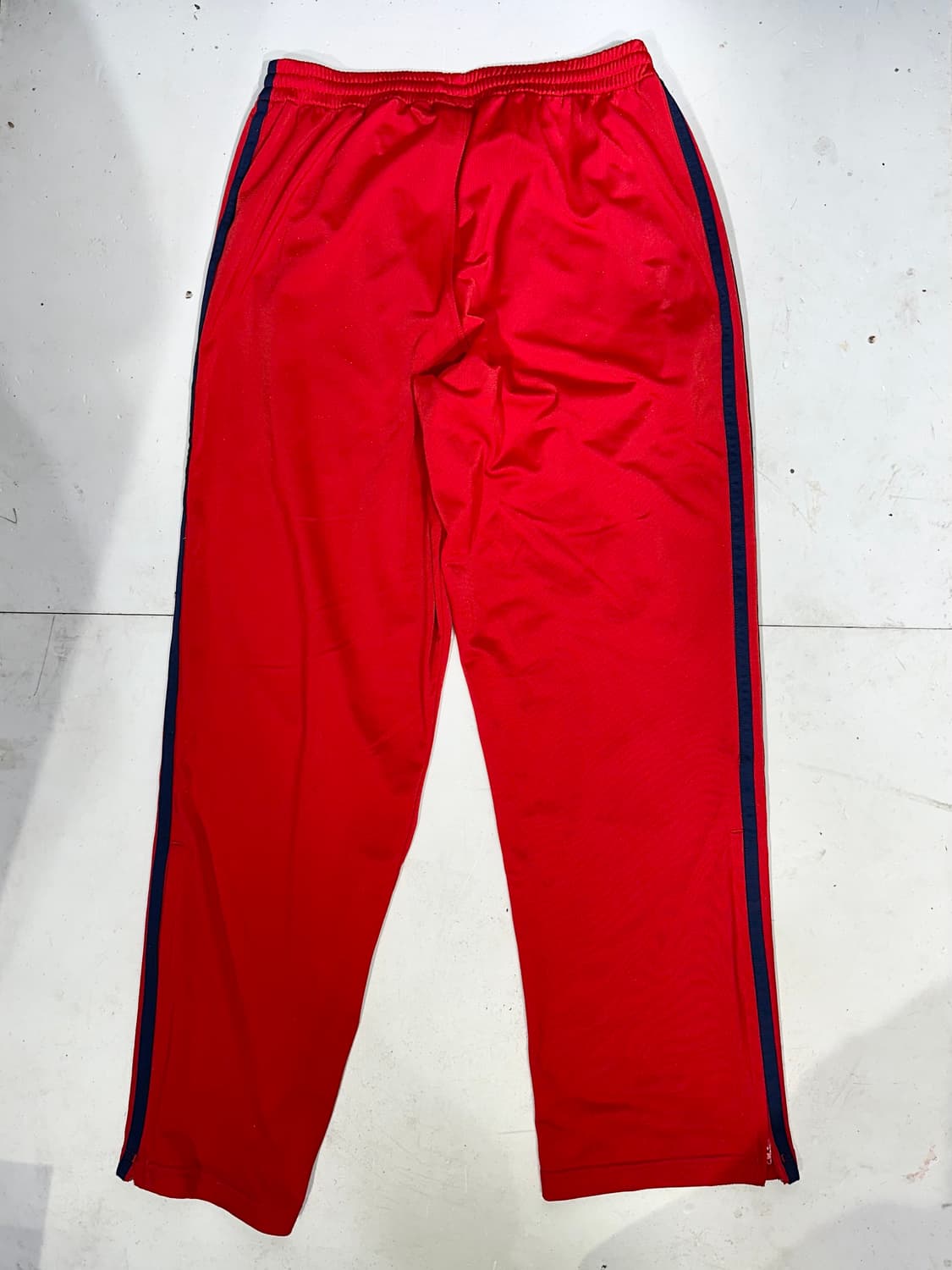 아디다스 레드 네이비 삼선 와이드 파이어버드 추리닝 바지 105 상품이미지5
