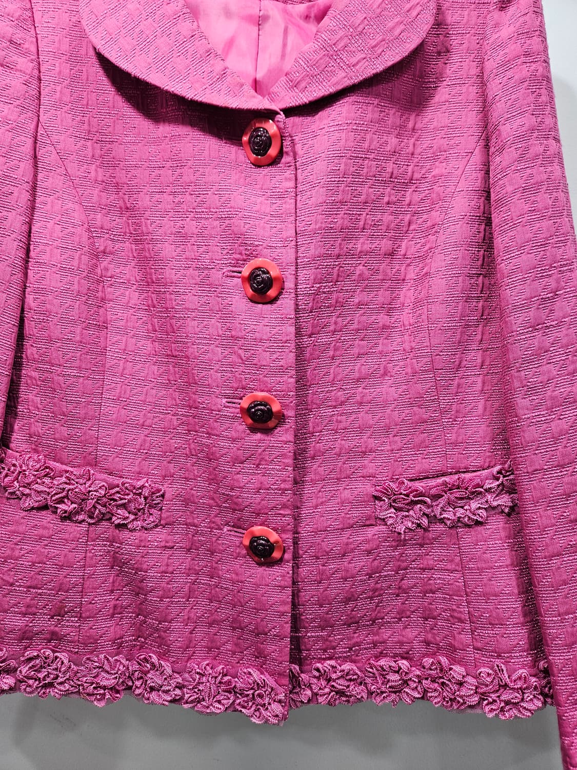 안해영(AHN HYO YOUNG)디자이너 핑크색 부티끄 자켓 상품이미지5