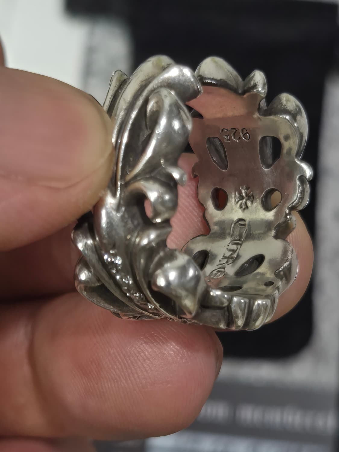 크롬하츠 더블 플로랄 풀파베 링 (정품) 상품이미지7