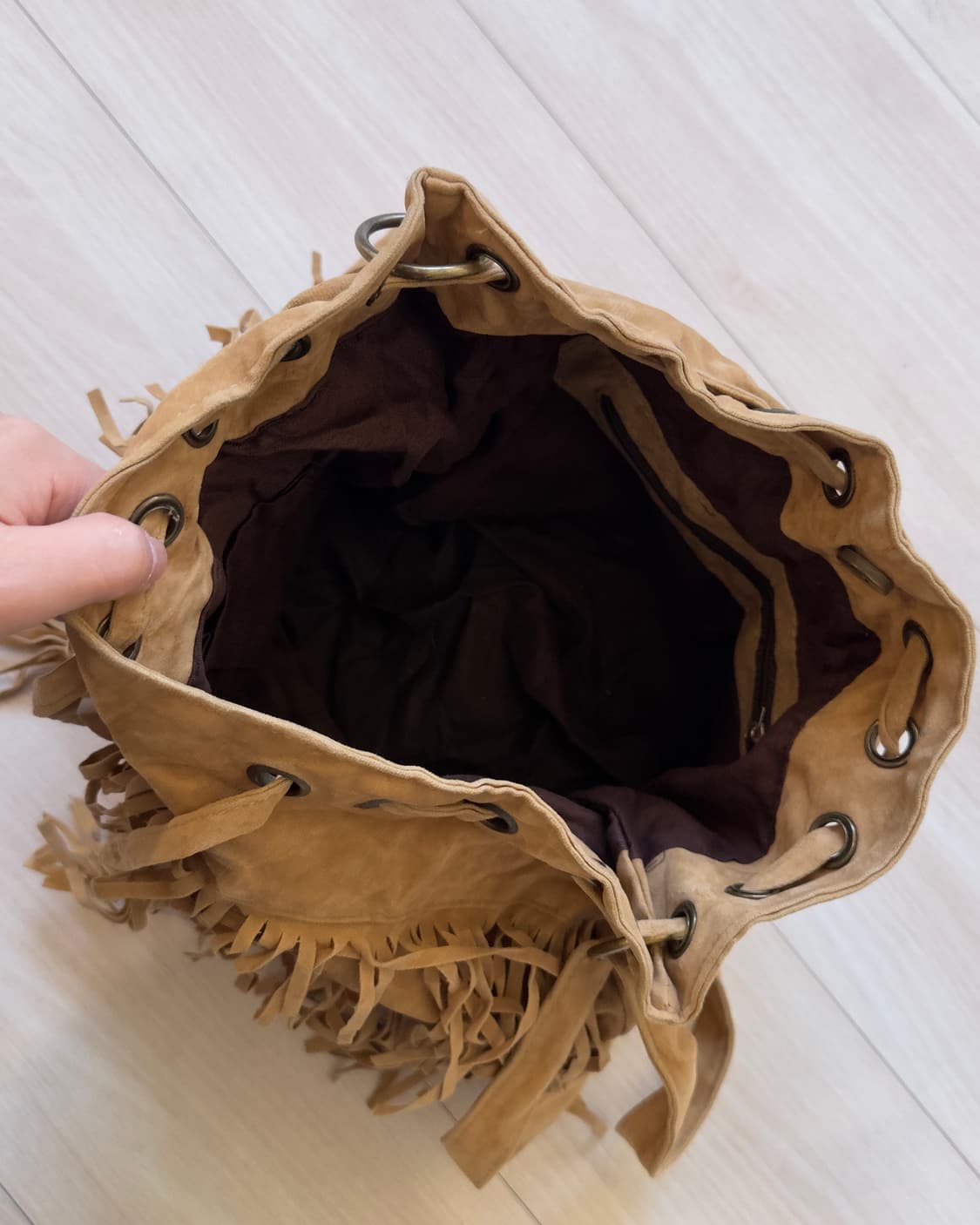 [Vintage] Suede Fringe Bucket Shoulder B 상품이미지4