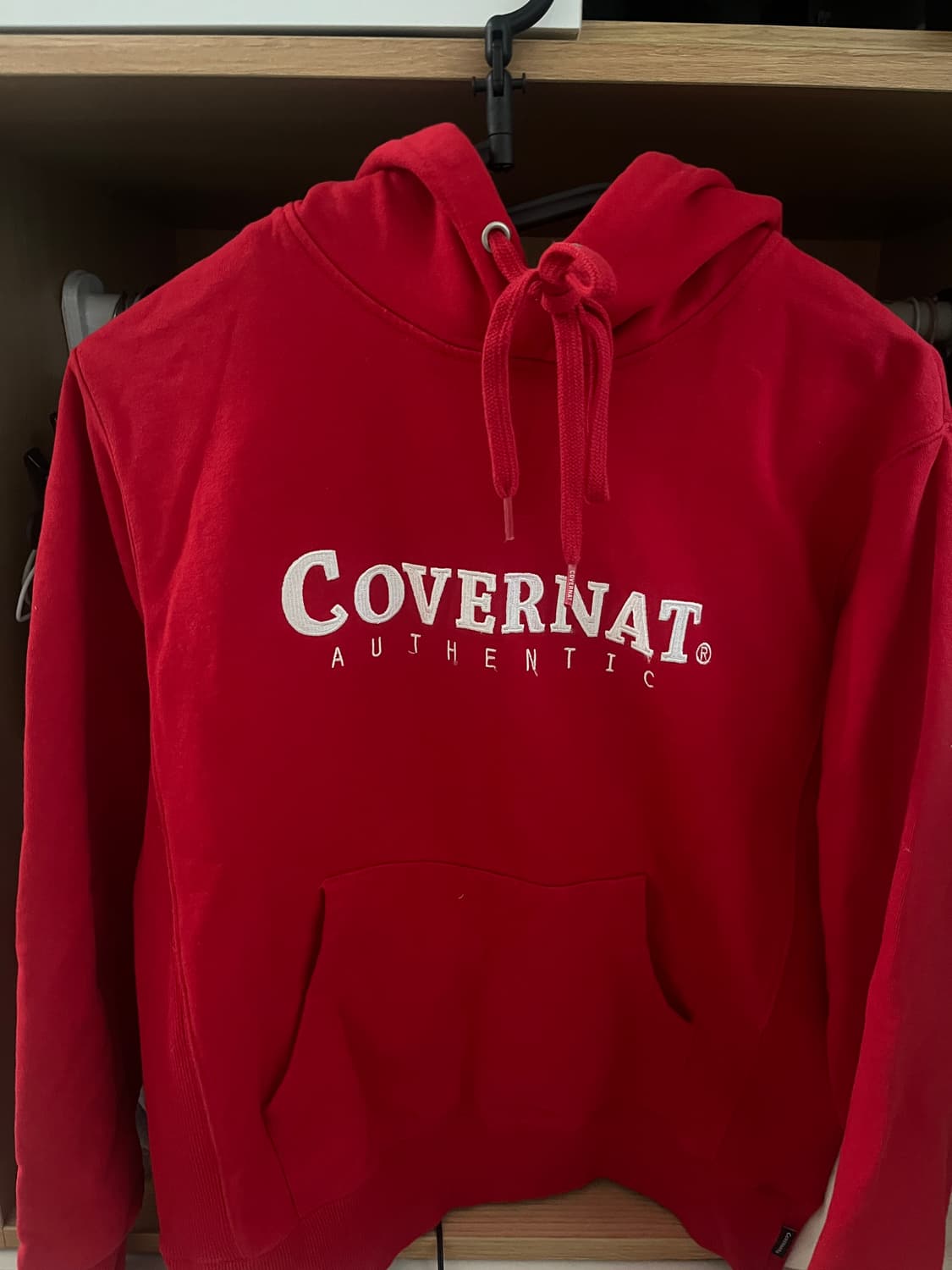 커버낫 후드티 레드 s 새상품 상품이미지1