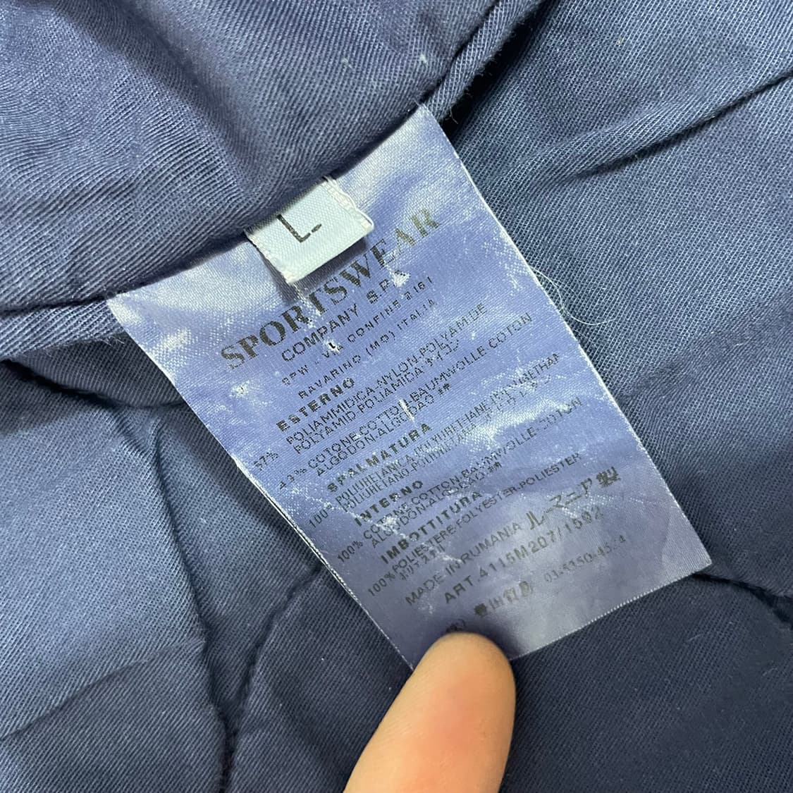 스톤아일랜드 네이비 나일론 바람막이 점퍼 (on.64)    상품이미지7