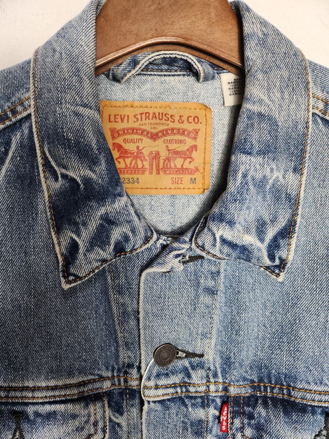 리바이스 워싱 데님 트러커 자켓 상품이미지2