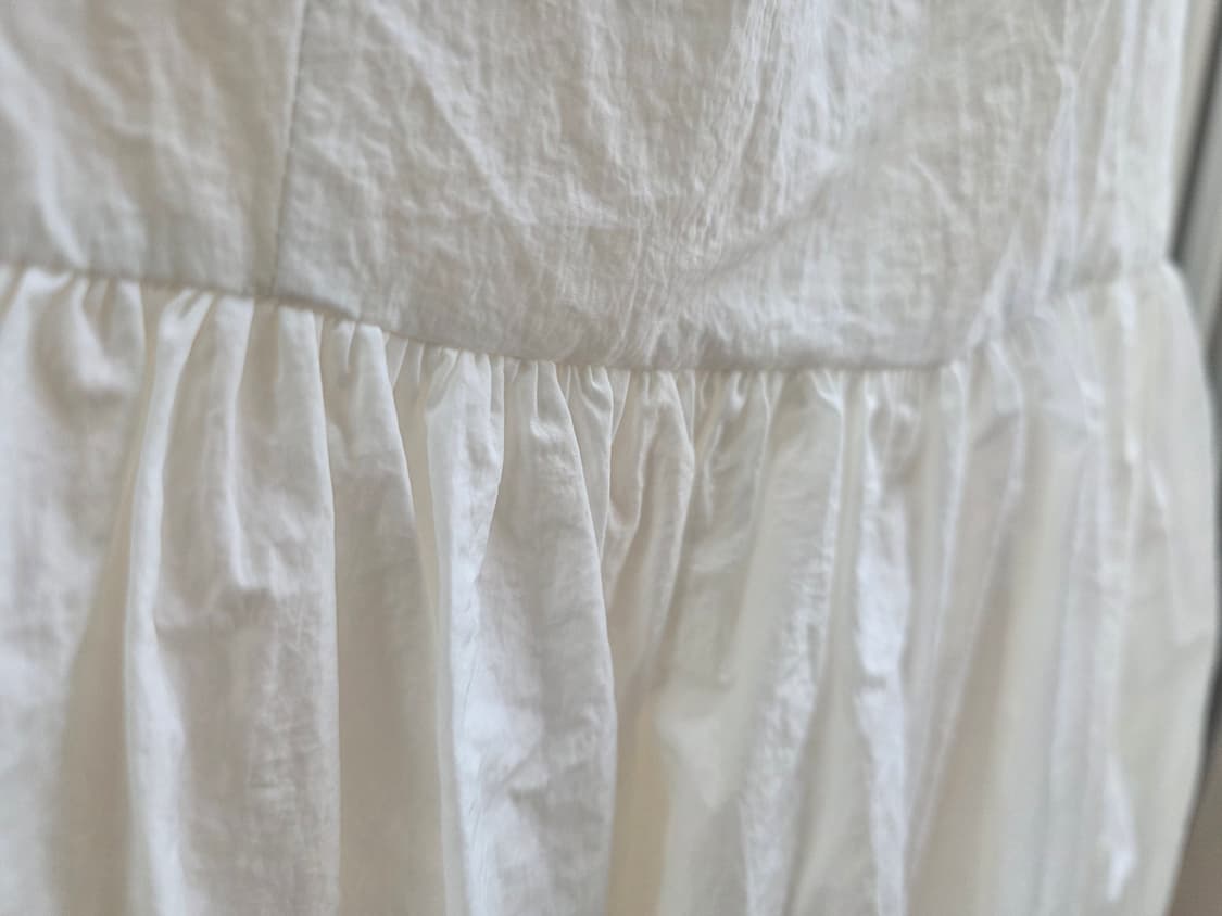 화이트 바스락원피스  상품이미지4