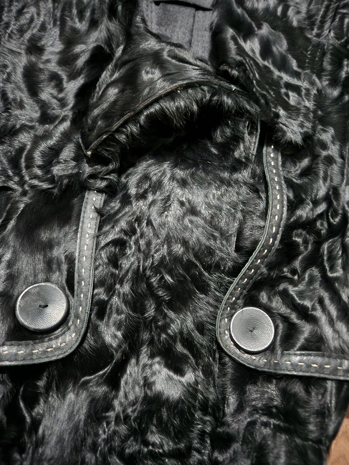 미샤 양털 양가죽 코트M 상품이미지4