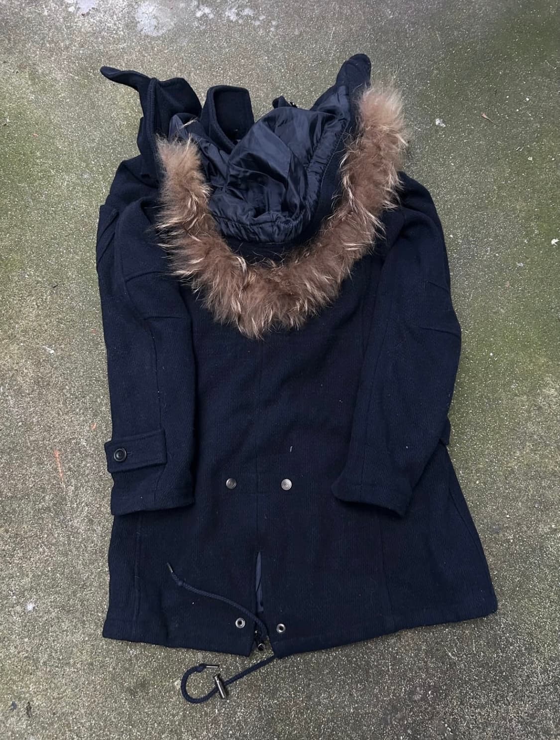 2000s 토네이도마트 v-kei 퍼 코트 자켓 상품이미지3