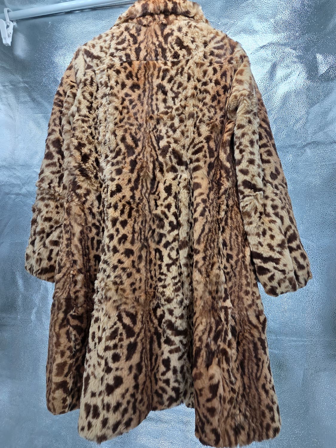 Leopard 토끼털 퍼 코트 상품이미지2