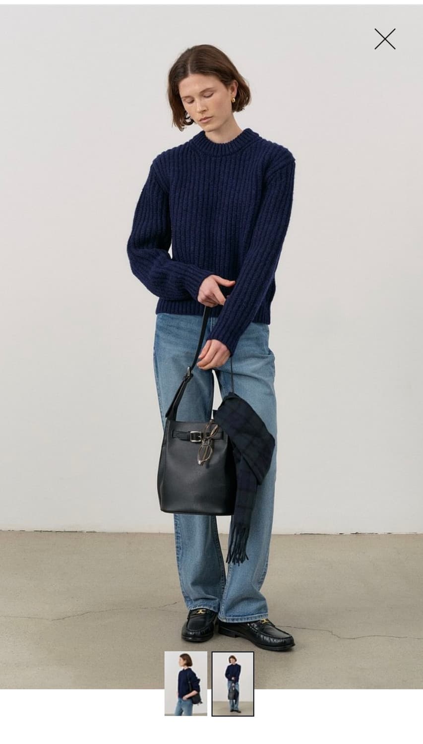 던스트 청키 크루넥 니트 S 상품이미지2