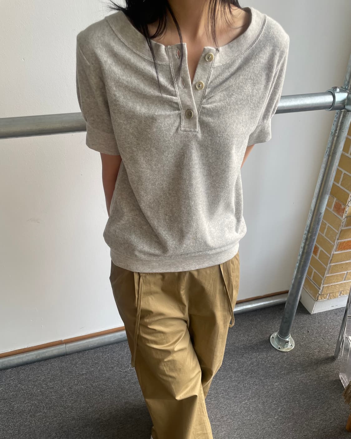Terry button pullover 상품이미지8