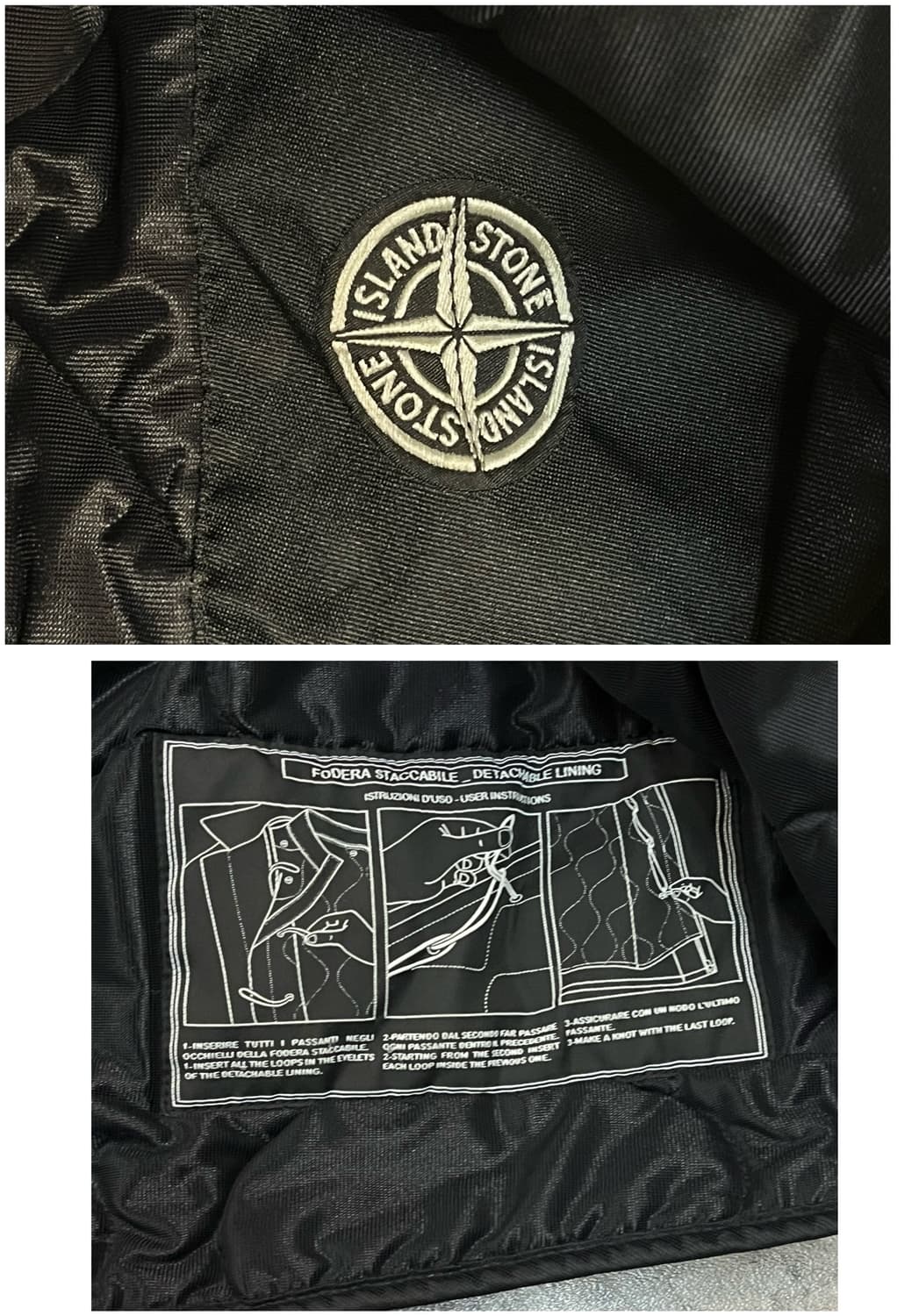 스톤아일랜드 퀄팅 자켓 블랙 XL #csz2099 상품이미지4