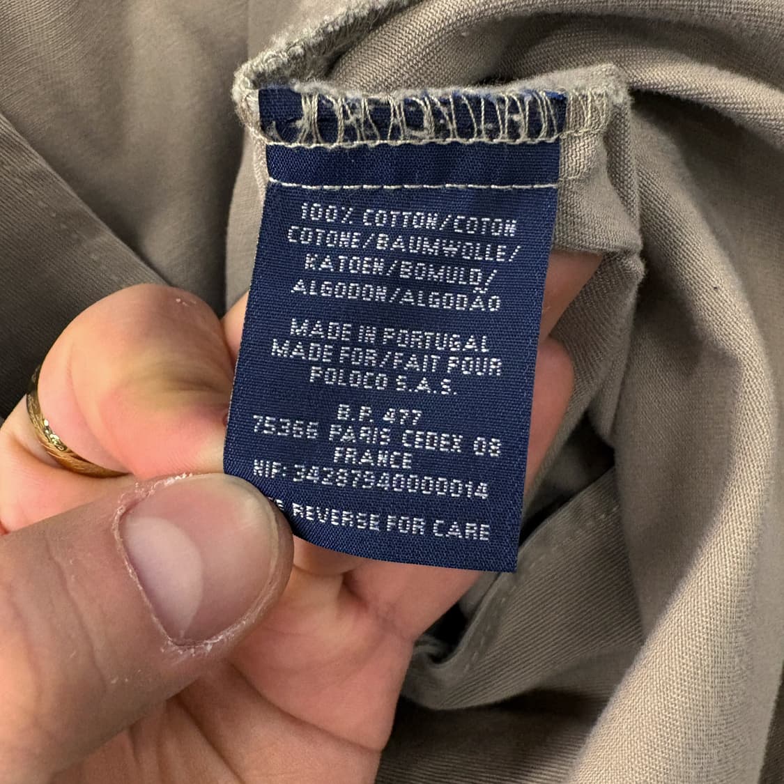 80s-90s 폴로 랄프로렌 베이직 코튼트윌 스윙탑 집업자켓 N682 상품이미지9