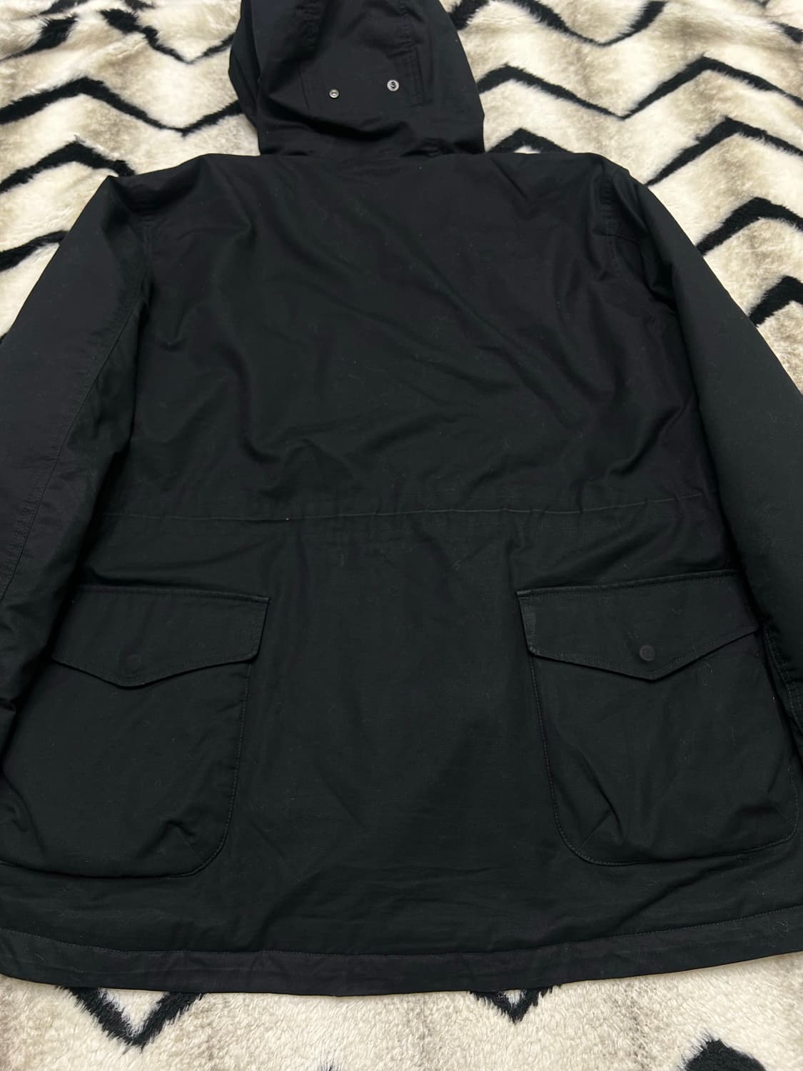 [XL]유니클로x엔니니어드가먼츠 퍼프테크 유틸리티 후드 자켓/블랙 상품이미지4