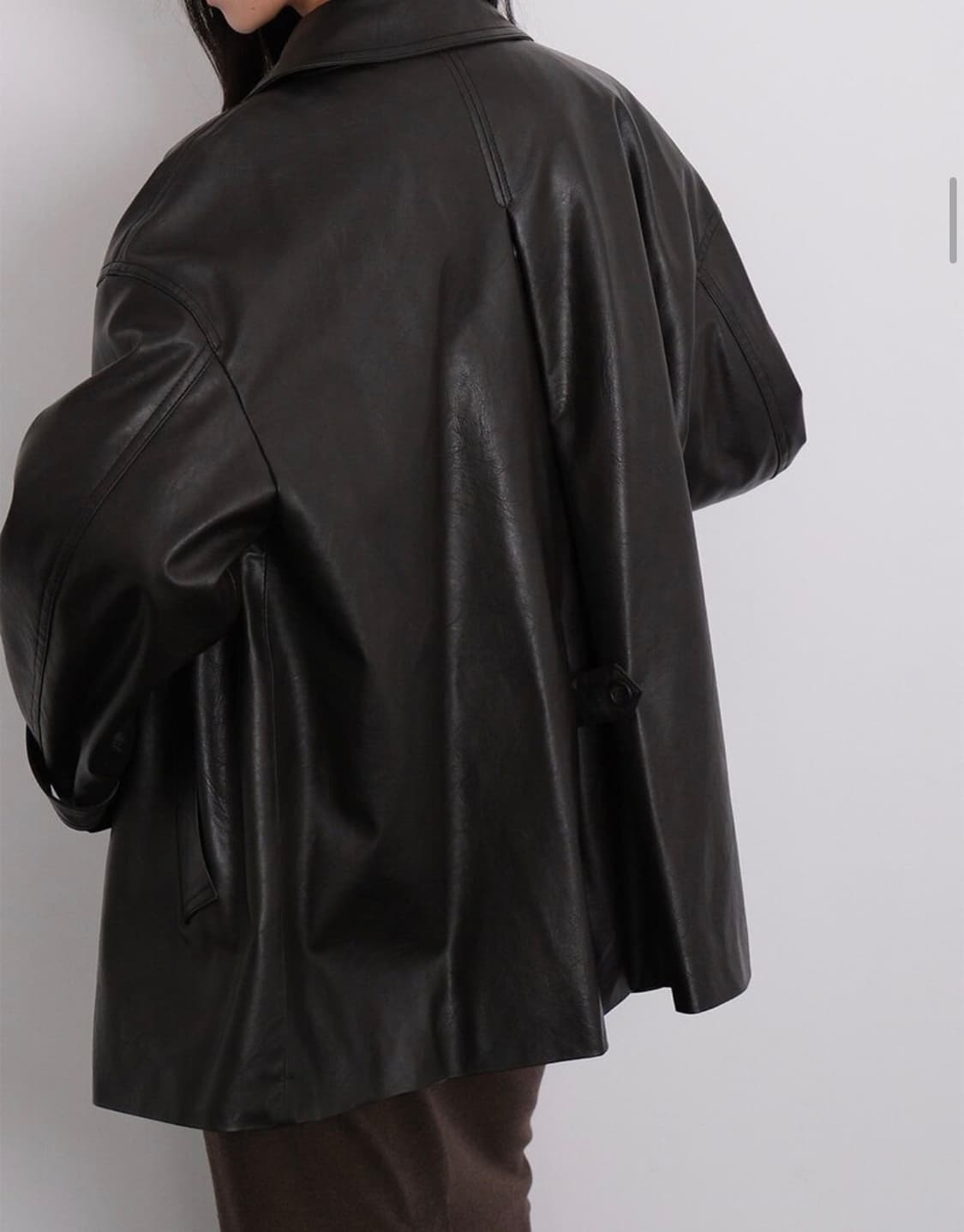 [거의 새거] 모의 하프 레더자켓 상품이미지4